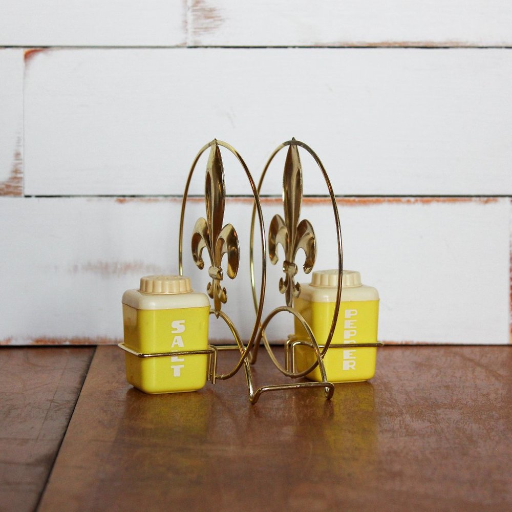 Vintage Yellow Lustroware Salt and Pepper Shakers